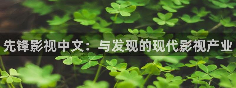 人人爽亚洲aⅴ人人爽av人人片：先锋影视中文：与发现的现代影视产业