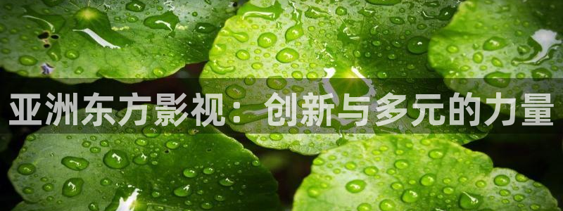 97人人在线视频播放：亚洲东方影视：创新与多元的力量